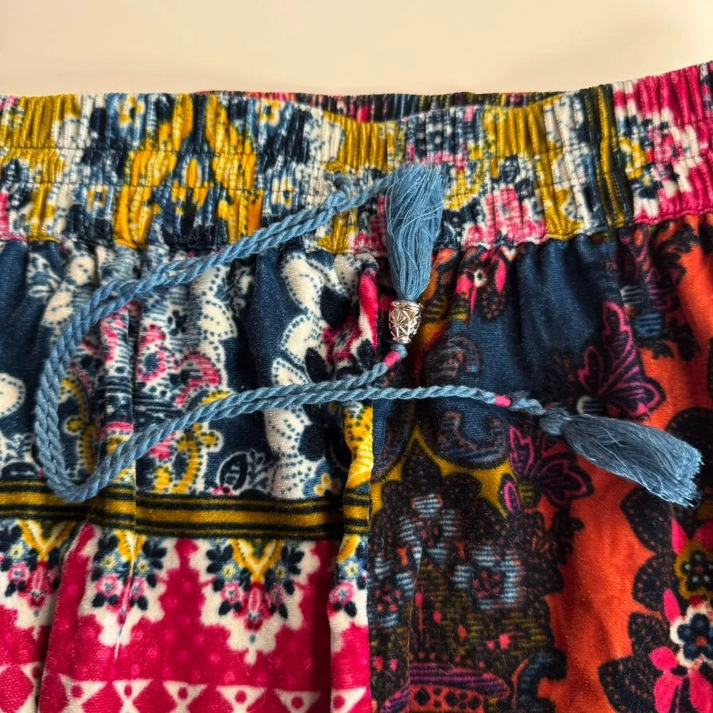 Anthropologie by Anthropologie Velvet Zadie Sleep Lounge Pants Multi Color S